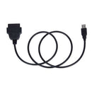 OBD2 OBDII Diagnostic Tool USB OBD2 OBDII Interface Transparent Cable 1M
