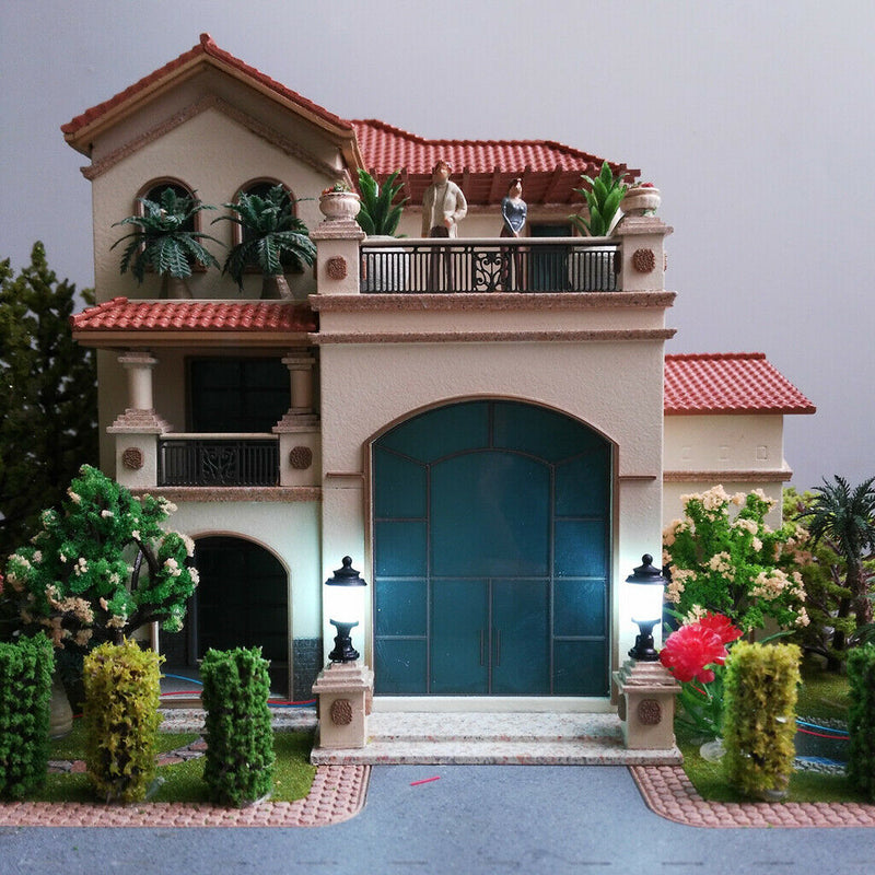 10p. Street Lamps Street Lamp Landscape Railroad Accessories LED Garden Lawn