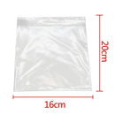 100PCS Clear Resealable Self Adhesive Sealing Plastic Bags 16x20cm