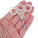 5x Screw Spike Hook Rope Buckle Travel Ground Pin Night Vision Tent Nail OZ