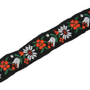 Womens Bohemia Embroidery Choker Flower Simple Choker Necklace Colour: blac