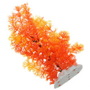 Orange Artificial Plastic Water Plants for Fish Tank Aquarium Decoration V6Z9