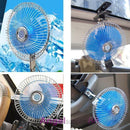Auto Car Fan Vehicle RV Dashboard Portable 8" Clip-On Oscillating 12V Cooling