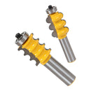 2x Triple Bead Router Bits 1/2 Router Bit Milling Cutter Beading Router Bits