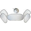 6 Pcs Set Car Window Windscreen Shield Sun Shade Side Back Visor Cover Silv O5U2