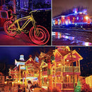 100LED 12m Solar Copper Wire Tube String Light Garden Decor (Four Colors) A