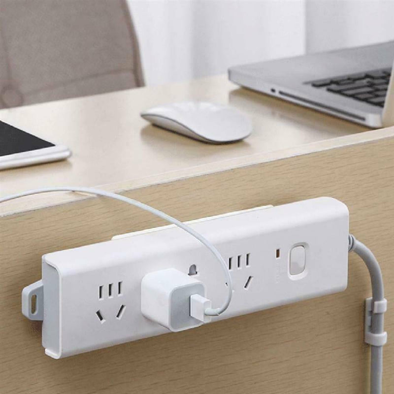 1 Set Wall Hanging Patch Panel Wall Storage Plug Extension Socket Holder US.
