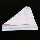 12 Pieces Fashion Classic Womens Pocket Handkerchief Kerchief Jacquard - 100%