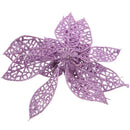 Decoration for Christmas Tree - elegant 13cm Sequin Flowers Suspended with  T8Z1