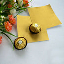 100pcs Square Sweets Candy Chocolate Lolly Paper Aluminum Foil Wrappers Gol W3I7