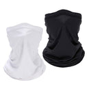 2x Silky Cycling Face Cover Outdoor Balaclava Soft Scarf Ski Neck Warmer