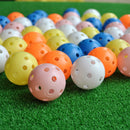20pcs Hollow Plastic Practice Golf Balls Golf Air Flow Balls E&F SP