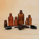 30ML Amber Glass Spray Bottle with Black ATOMISER Sprays,Refillable Contain