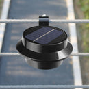 13LED Solar Energy Sink Lamp Pathway Street Lawn Lamp (Black Warm Light) A