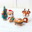 Poked Bag Christmas Elk Craft Set Felt Material Wool Package Box Needle 5671