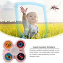 Silicone Gyro Rotation Baby Insect Anti-mosquito Bracelet Wristband (Pink) A
