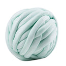 25 Meters Chunky Wool Yarn  Soft Bulky Arm Knitting Wool Roving Light Green