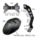 Motorcycle Rear Mudguard Wheel Tire Splash Cover Guard with License Plate B R9F7