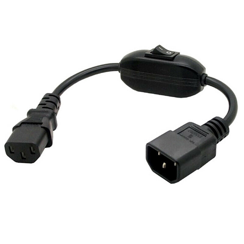 C13-C14 character with switch midway control chassis PDU extension cabl@