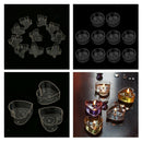 200 Round Transparent Plastic Heart-shaped Cups, Packaging