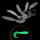 10Pcs Soft Fishing Lure Glow Night Tackle Wobbler Jigging Bait Worm Shrimp Set