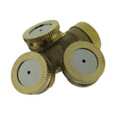 4-Head Brass 1/4" DN8 Water Fountain Agriculture Spray Nozzle Sprinkler