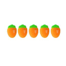 5pcs Mini Carrot Eraser Rubber Eraser Primary Student Priz Promotional Gift T5B5