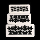 3Pcs Geometry Fondant Cookie Cake Mold Fondant Decor Embossed Tools Strip U3A3