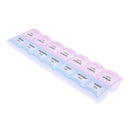 2Row 14Grid Portable Medicine Box Holder Storage Container Pill Case