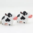 Cute Cow Keyring Led Torch With Sound Keychain Christmas Xmas Party Favors  A1H4