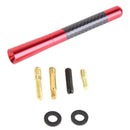 12cm Universal Car Styling Roof Antenna Carbon Fiber Screw Metal Short Stubby