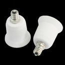2 x E12 Candelabra To E26 Medium Base LED Halogen Light Bulb Lamp Adapter