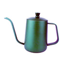 Stainless Steel Hand Drip Coffee Pot Pour Over Gooseneck Kettle 600ml Green