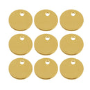 8 mm Round Metal Stamping Blank Pendants Smooth DIY Crafting Tags 60 Pcs