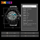 Skmei Men'S Watch Outdoor Dual Display Sports Watch Fashion Casual 50M Wate E3J2