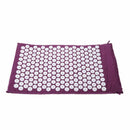 Carpet Mat for Acupressure Acupuncture Yoga Massage + Carry Bag purple T8Q4