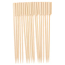 30pc BBQ Wooden Bamboo Paddle Skewers Disposable Cocktail Party Barbecue