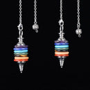 Natural Stone Crystal Pendulum Healing Chakra Wicca Dowsing Reiki Penda BGN