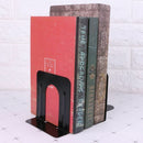 Simple Style Metal Bookends Iron Support Holder Nonskid Desk Stands For Books