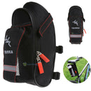 Bicycle Saddle Bag with Water Bottle Pocket MTB Bike Rear Seat Tail Bags Pouch