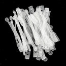 50pcs/pack Salon Hair Roller Rubber Band Hair Rod Clip Accessory Clear