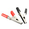 2Pcs Red Black Alligator Clip Clamp to 4mm Banana Female Jack Test Adapter JR