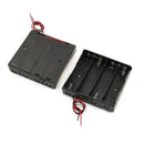 2pcs Plastic Storage Case 4x18650 3.7V Battery Holder w Wire Leads N3L8