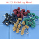 40Pcs 1inch Abrasive Wheel Buffing Polishing Wheel Brush Set 25mm Fr Rotary Tool