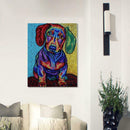 5D DIY Full Drill Special Shaped Diamond Painting Color Dog Cross Stitch