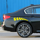 1 PairÃ‚Â Car Styling Stickers Wheel Eyebrow Checkered Flag Vinyl Decals Graphics