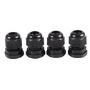 PG11 Compression Water Resistant Stuffing Cable Glands Black 4Pcs M8N2