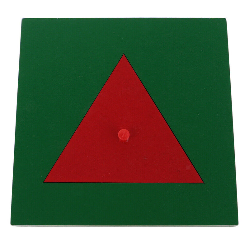 Wooden Montessori Triangle Puzzle Game Sensory Material Training Material DIY