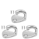 3 Pieces Coat Hook Single Robe Cast Made from Marine Stainless Steel