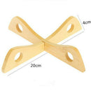 3pcs Bamboo Foldable Non-slip Heat Resistant Pan Holder Mat Pad For Kitchen